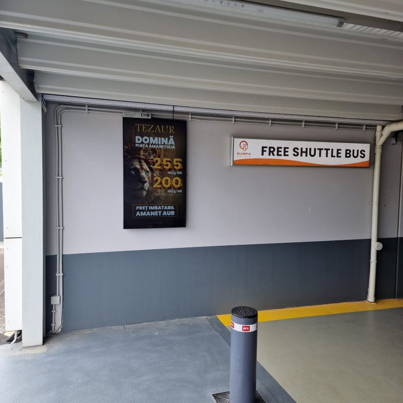 Reteaua Digitala DOOH Indoor - Olimpia Parking – Parcare Aeroportul Otopeni Reteaua Digitala DOOH Indoor - Olimpia Parking – Parcare Aeroportul Otopeni