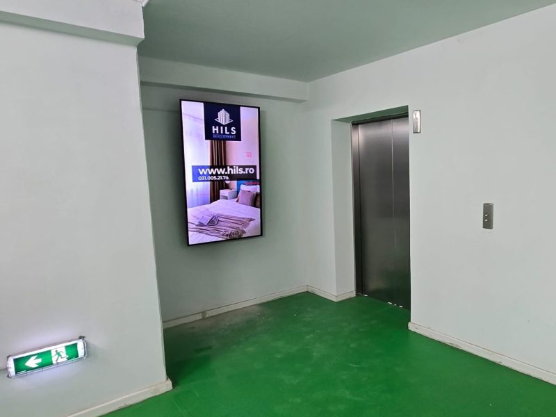 Reteaua Digitala DOOH Indoor - Olimpia Parking etaj 1 – Parcare Aeroportul Otopeni